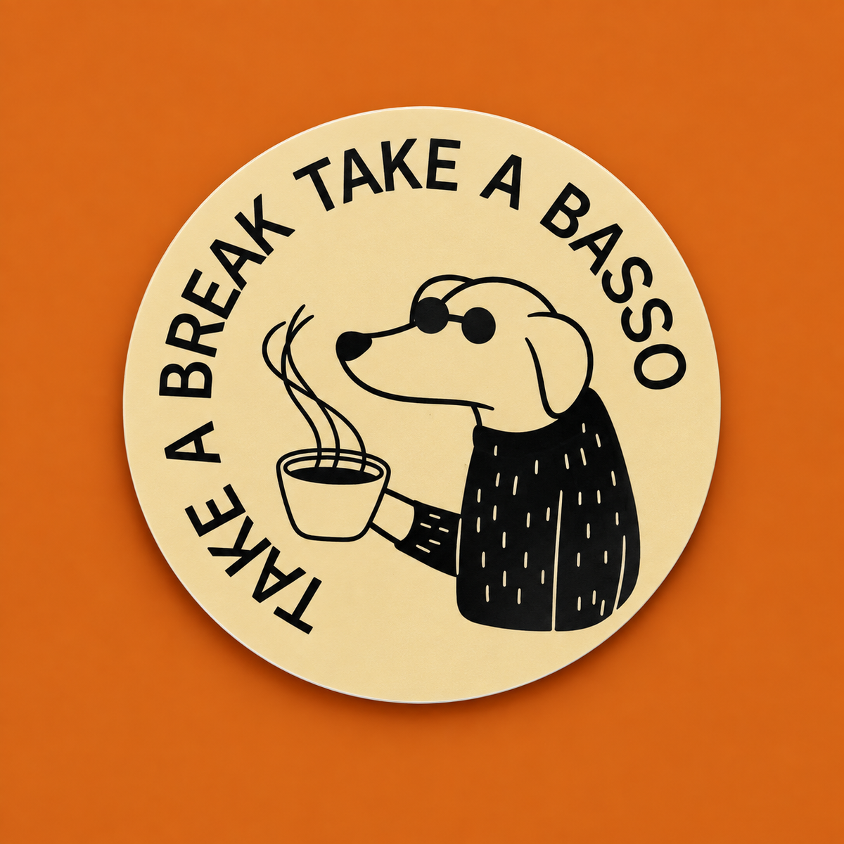 Bassottino Sticker Circle