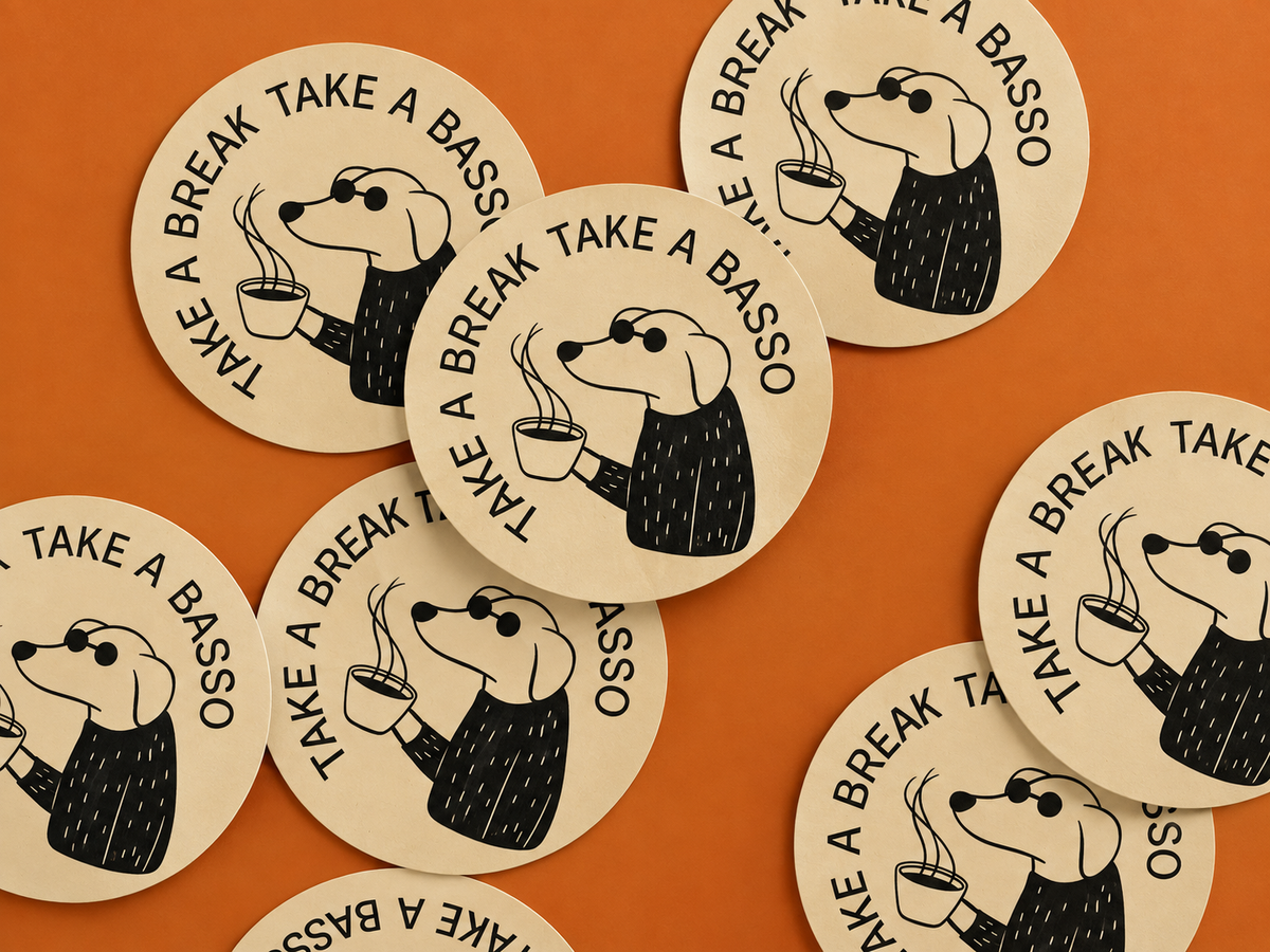 Bassottino Sticker Circle