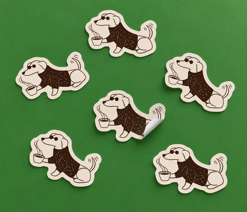 Bassottino Sticker Mascot